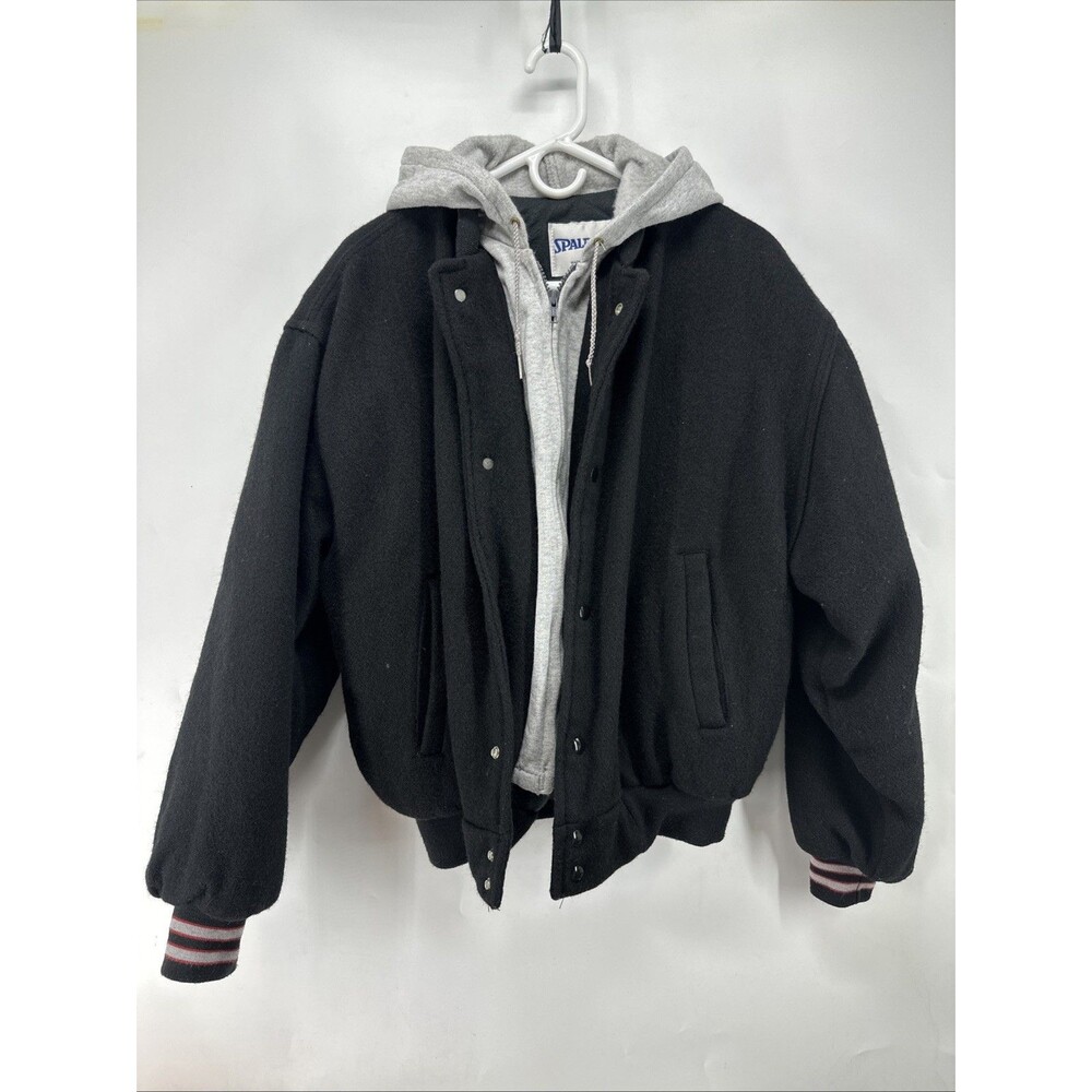 Vintage 90s SPALDING Wool Varsity Jacket Size Large